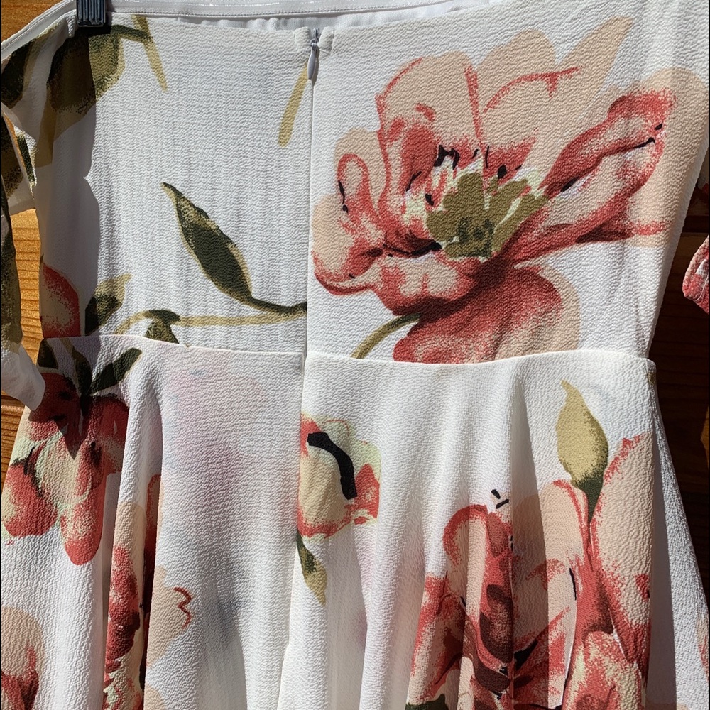 ☀️ Off-Shoulder Romper High Low Dress - Picture 8 of 8
